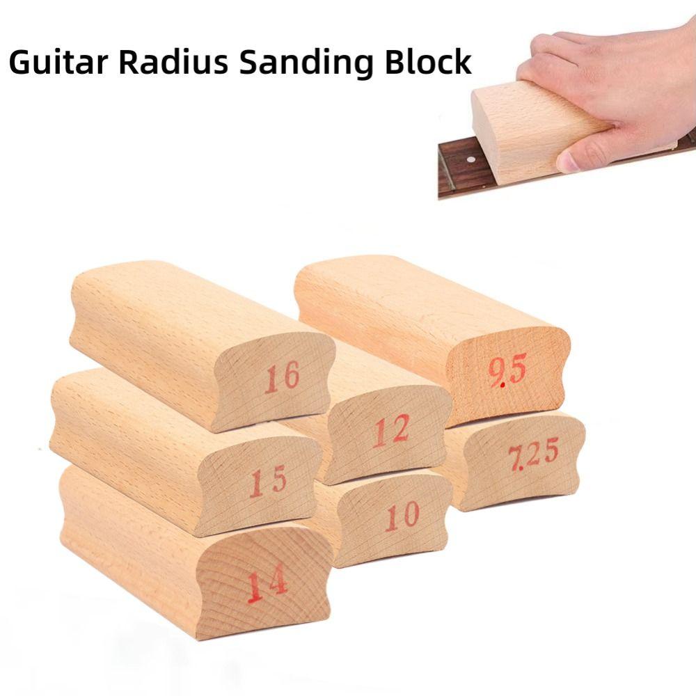 Арочный полировальный деревянный радиусный шлифовальный блок для гитары, инструмент лютье для накладки грифа