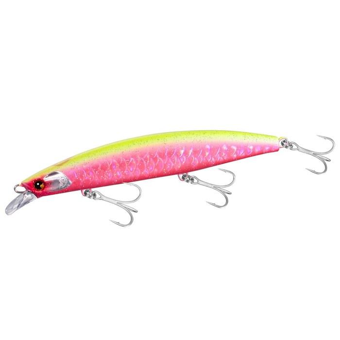 Shimano Hiramaru Lure Netsuna Hirame Mino III 125F Jet Boost OM-125M 021 A-Lame Hirame Pink