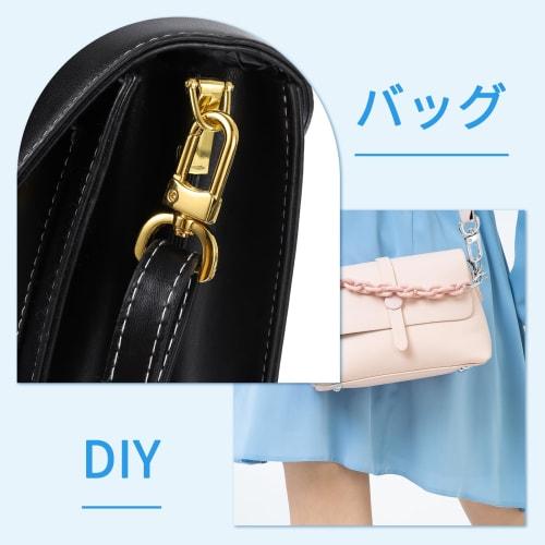 uxcell 4-Piece Swivel Rasp Hooks, 25mm (1") D-Ring Detachable Snap Hooks Metal Lobster Claw Hooks with Screwdriver for Wallet Keychain DIY Crafts, Bla