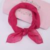 Women 65x65CM Fashion Casual Monochrome Handkerchief Lightweight And Soft Chiffon Scarf Party Gift