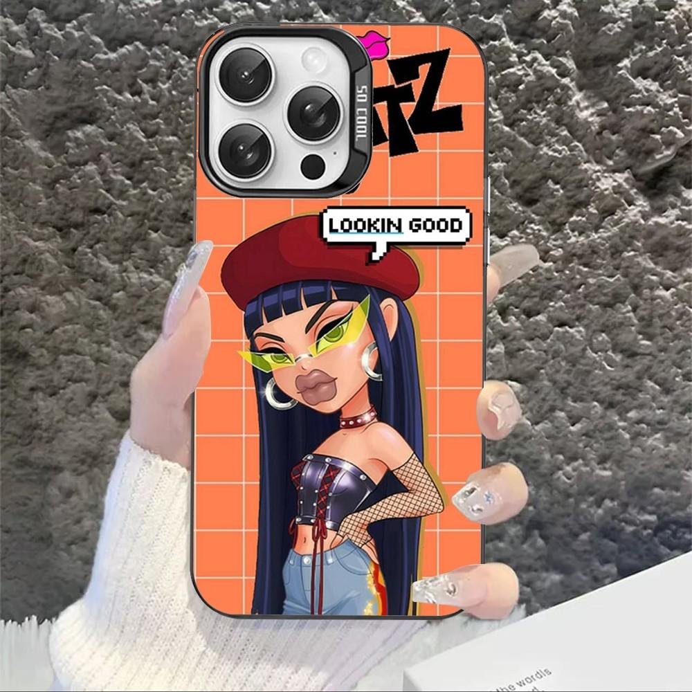 Cute Bratz Doll Phone Case For IPhone 16 15 14 13 12 11 Pro Max X XR XSMAX 8 7 Plus Matte Shockproof Back Cover