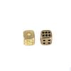 Brass Dice Home Artware Props Bar Supplies Game Tool Copperware Metal Dice