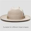 Roll Brim Wool Hat for Adult Stage Performances Hat Theme Party Costume Hat Masquerade Dress Up Hat Music Festival Hat