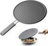 Термостойкая силиконовая крышка-брызговик для сковороды, защита от брызг масла, дуршлаг, дренажная доска, охлаждающая подставка для готовки, выпечки, незаменимый аксессуар