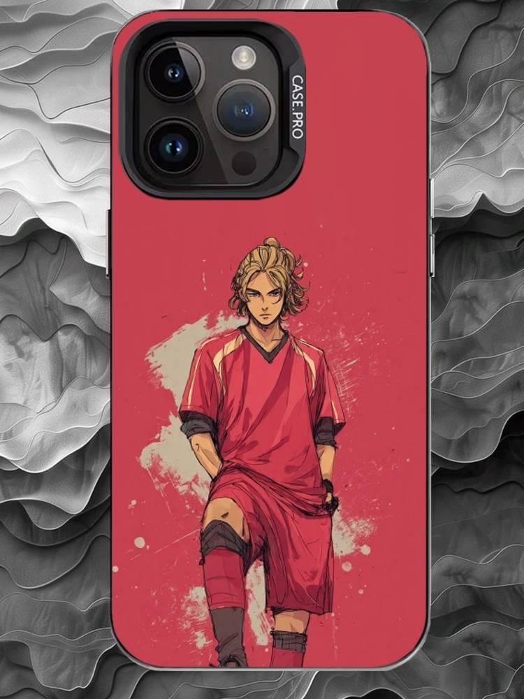 Чехол для телефона F-football для iPhone 17 16 15 14 13 12 11 Pro Max Plus Серебристый Матовый Черный Чехол