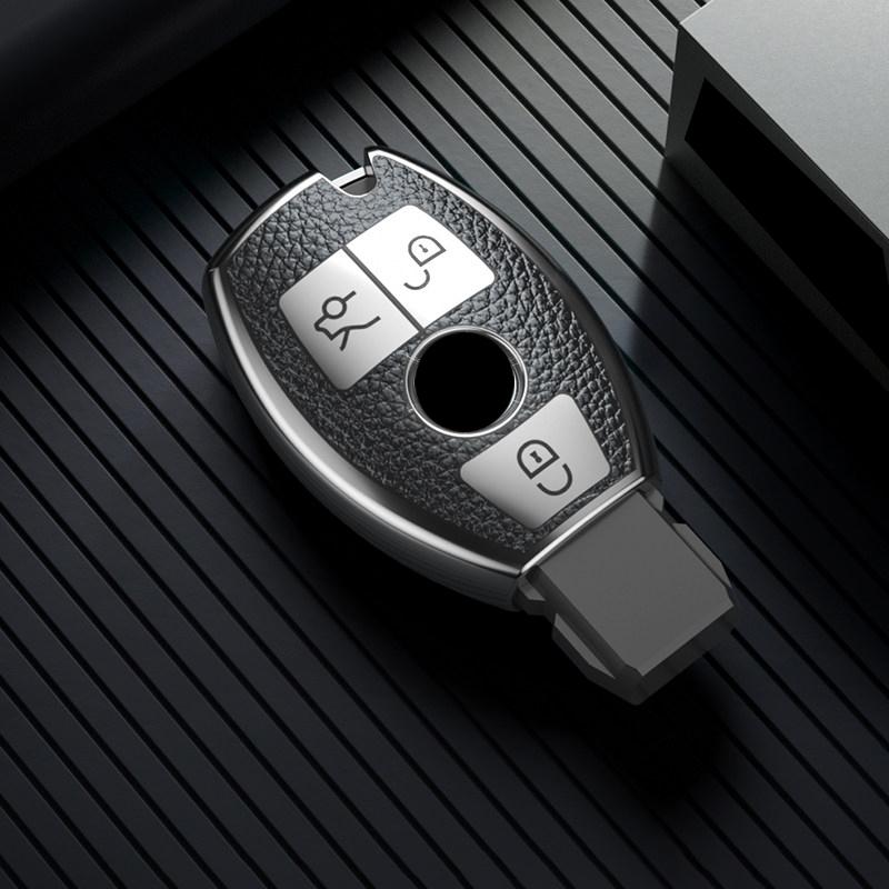 Чехол-брелок из ТПУ и кожи для автоключей Mercedes Benz A C E S G Class Gla Cla Glk Glc Cls W204 W463 W176 W251 W205 Amg