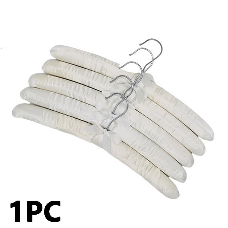 1PC Clothes Shop Clothes Hanger Silk Wrapped Storage Holder Sponge Hangers Padded Hanger Satin