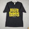 Винтажная футболка More Bass Мужская Размер L Черный Графический Логотип Музыка Y2k 90-е Ретро Повседневная Унисекс Футболка