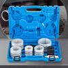 VEVOR Hydraulic Exhaust Pipe Expander, 4.1 to 10.8 cm Size, 10 T Pedal Pump Included with 4 Dies