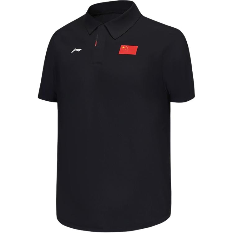 Li Ning Коллекция Чести Коллекция Спортивной Моды Поло Мужское Темно-синее APLV437-1