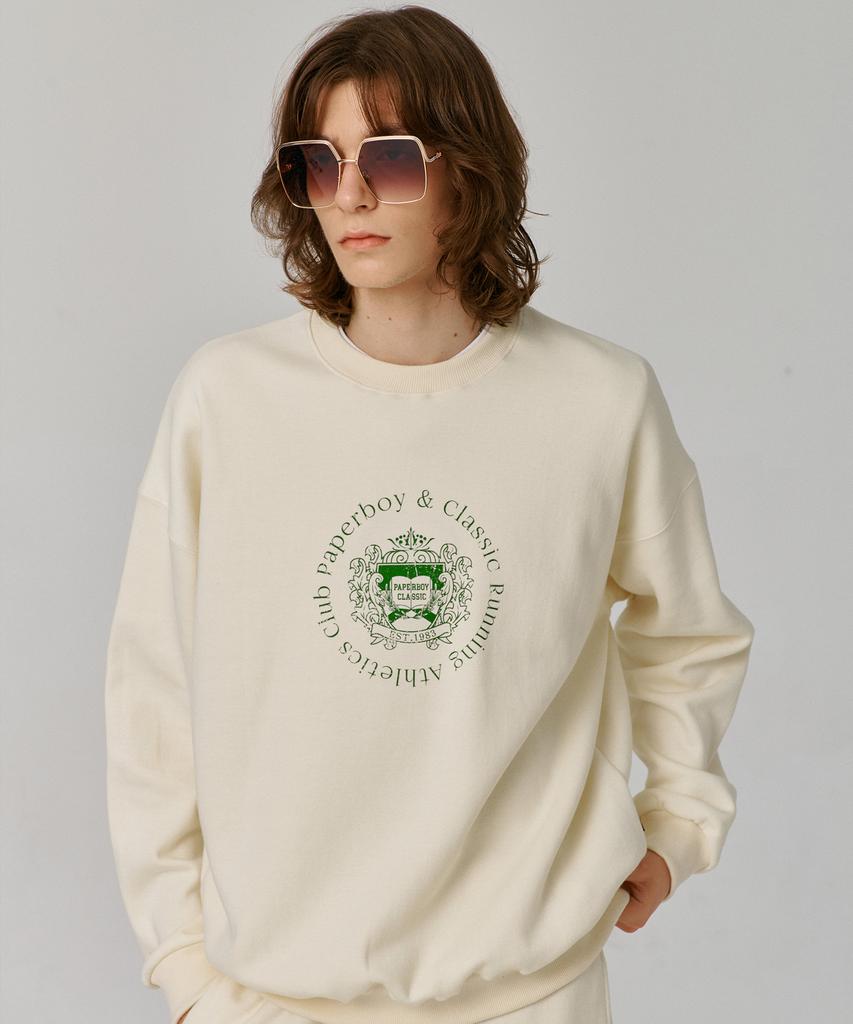 PAPERBOY County Sweatshirt-Cream