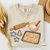 I Bake the Cookies Shirt, Matching Couples Tee, Christmas Baking Gift, Couples Holiday Shirt, Funny Baking Tee, Matching Holiday Set