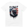 F-Caw-F Орел Птица Флаг США Патриотическая Забавная Футболка на Четвертое июля