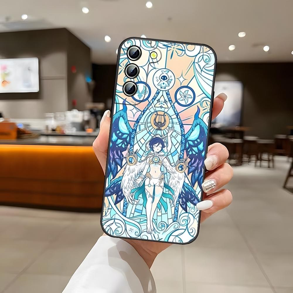 Игры Genshin Impact Чехол для телефона Задняя крышка для Samsung S24 Ultra S22 S23 S20 Fe S21 Plus Galaxy A54 A34 A24 A53 M54 Note 20