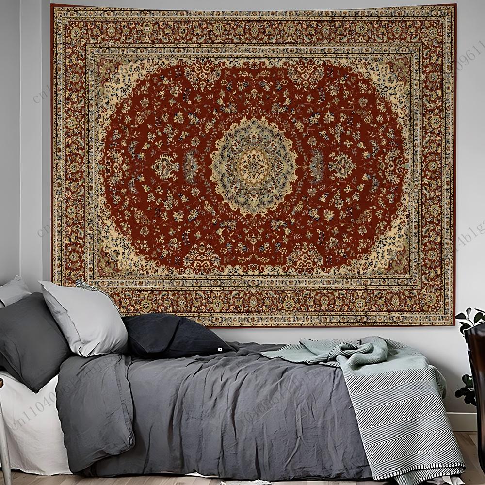 Vintage Inspired Bohemian Wall Tapestry Aesthetic Home Decor Tapestry for Room Decorations Creative Relaxing Wall Hanging Art