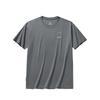 Team Zero Solid Color Round Neck Comfortable Breathable Versatile Short Sleeve T-Shirt Unisex Tops Mica-Gray 172536106G-2