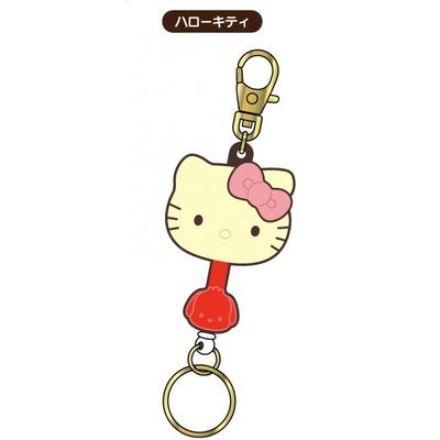 Sanrio Sanrio Персонажи Шоколадный Резиновый Ключ Катушка 01 Hello Kitty