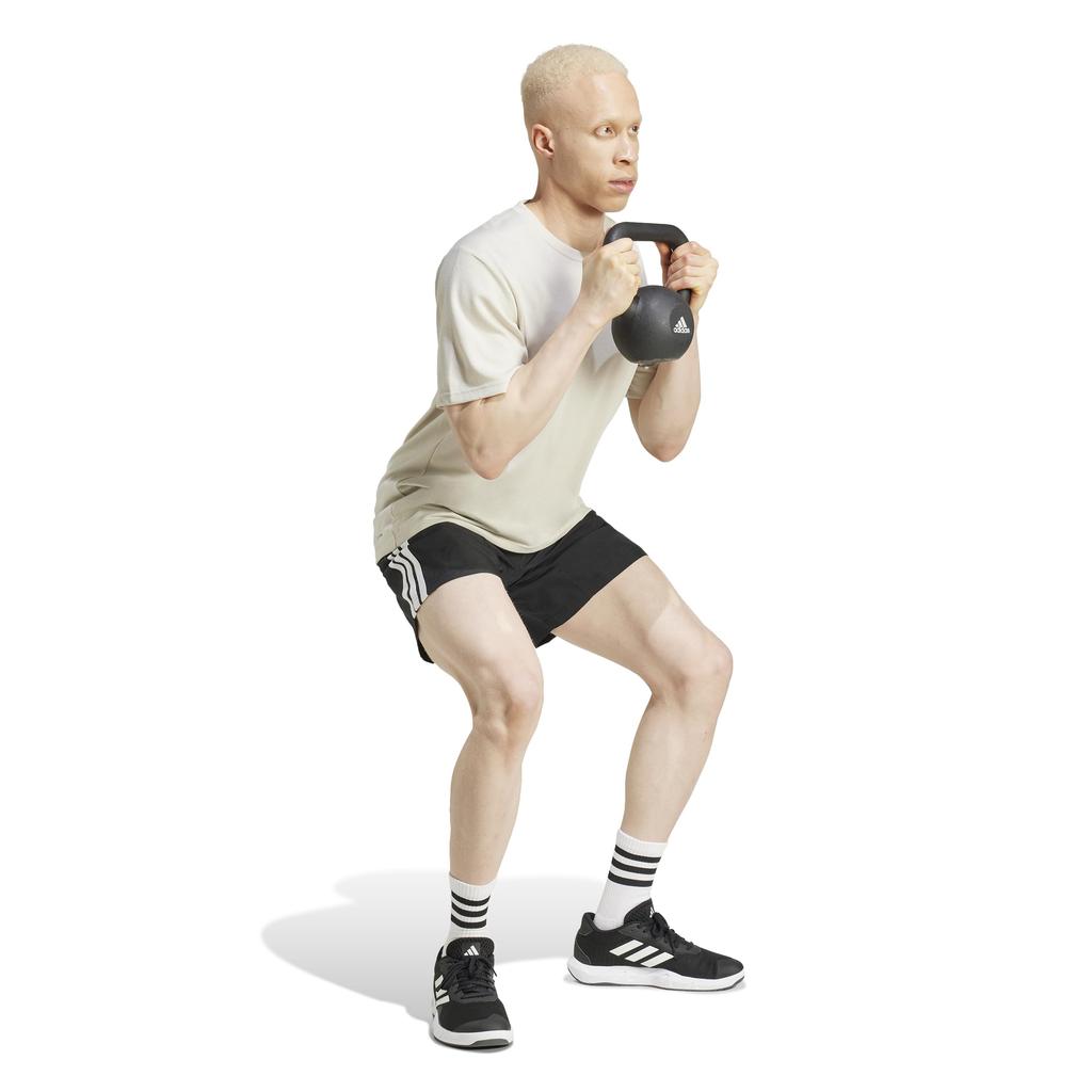 Adidas Woven Black Size L TR-ES 3-Stripes Shorts, Men's, KVZ49, (JC7718), (7 Inches)