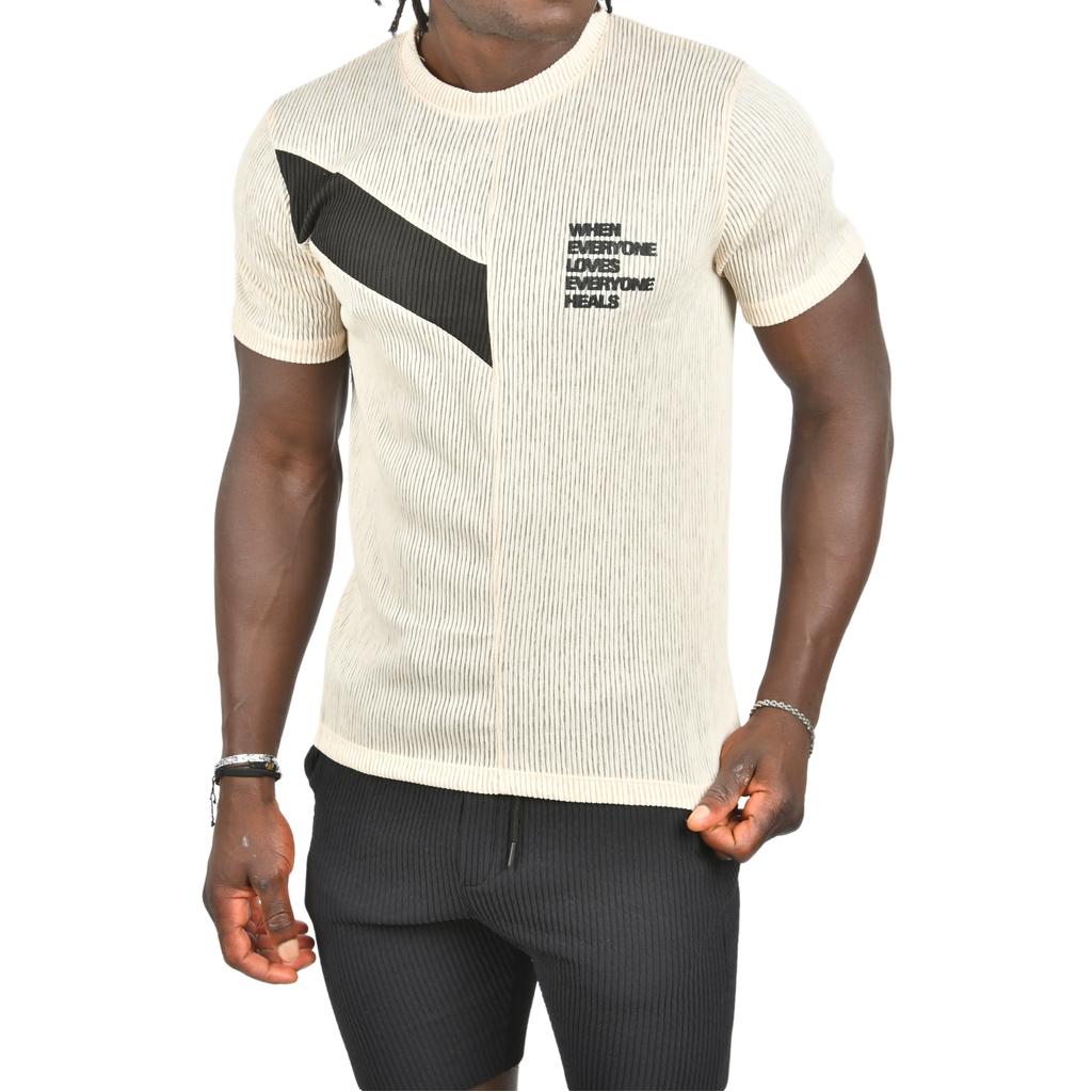 Облегающая трикотажная футболка DeepSEA из лайкры с круглым вырезом 2403230