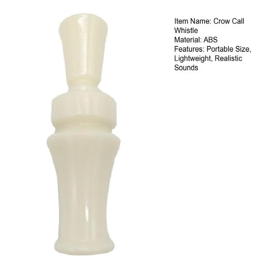 Outdoor Hunting Crow Call Whistle Portable Lightweight White Realistic Sound Turkey Locator Duck Bird Animal Caller Attracting Whistle