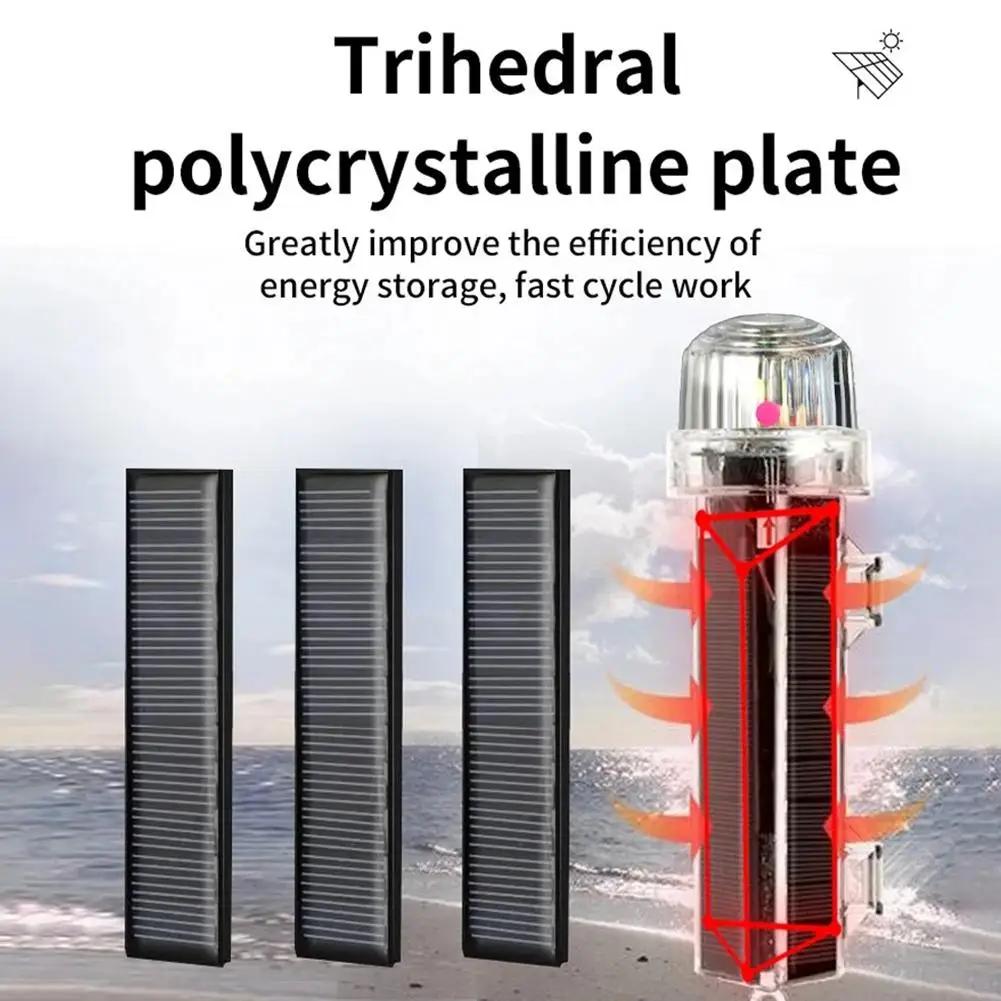 Marine Warning Light Solar Powered Night Fishing Light Waterproof Intelligent Light Control Sensing Lamp For Night Fishing A9H1