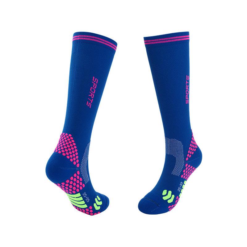 Women's Mid-Tube Compression Running Socks - Professional Marathon Calf Support, Elastic and Lightweight Design