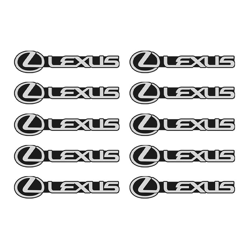 fxcr3 5/10Pcs 3D Aluminum Car Audio Stereo Speaker Badge Emblem Sticker For Lexus GX470 RX330 Ct200h IS200 RX450h IS300h NX300h UX RX