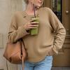 Women Casual Long Sleeve V Neck Tops Knitwear Sweaters
