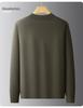 Мужская толстая вязаная худи однотонная с длинным рукавом большого размера, Осень 2025