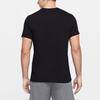 Nike Повседневная футболка для тренировок Dri-Fit с короткими рукавами, мужские топы, черные DA0656-010
