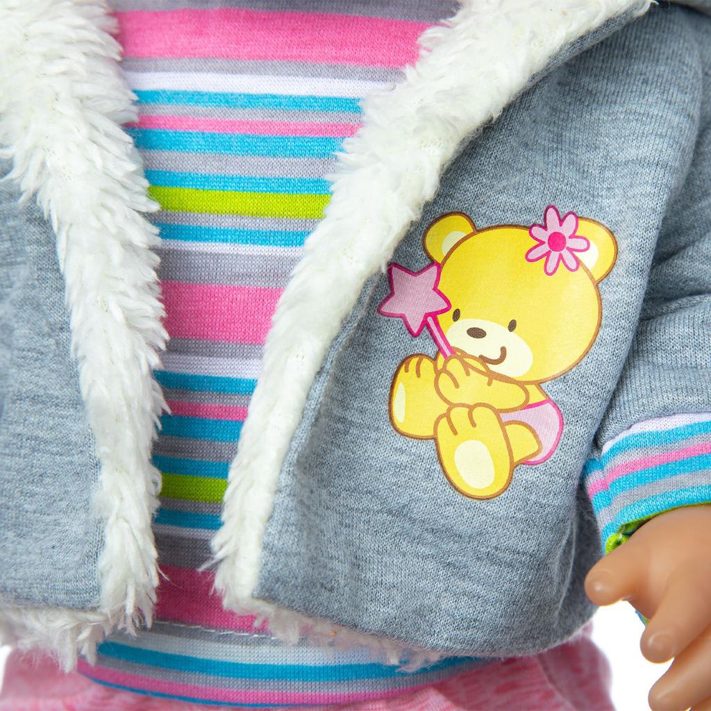 Кукольная одежда Комплект кукольной одежды с пальто, блузкой, брюками, шапкой и носками для новорожденных кукол 36-43 см/17 дюймов (Нет куклы)