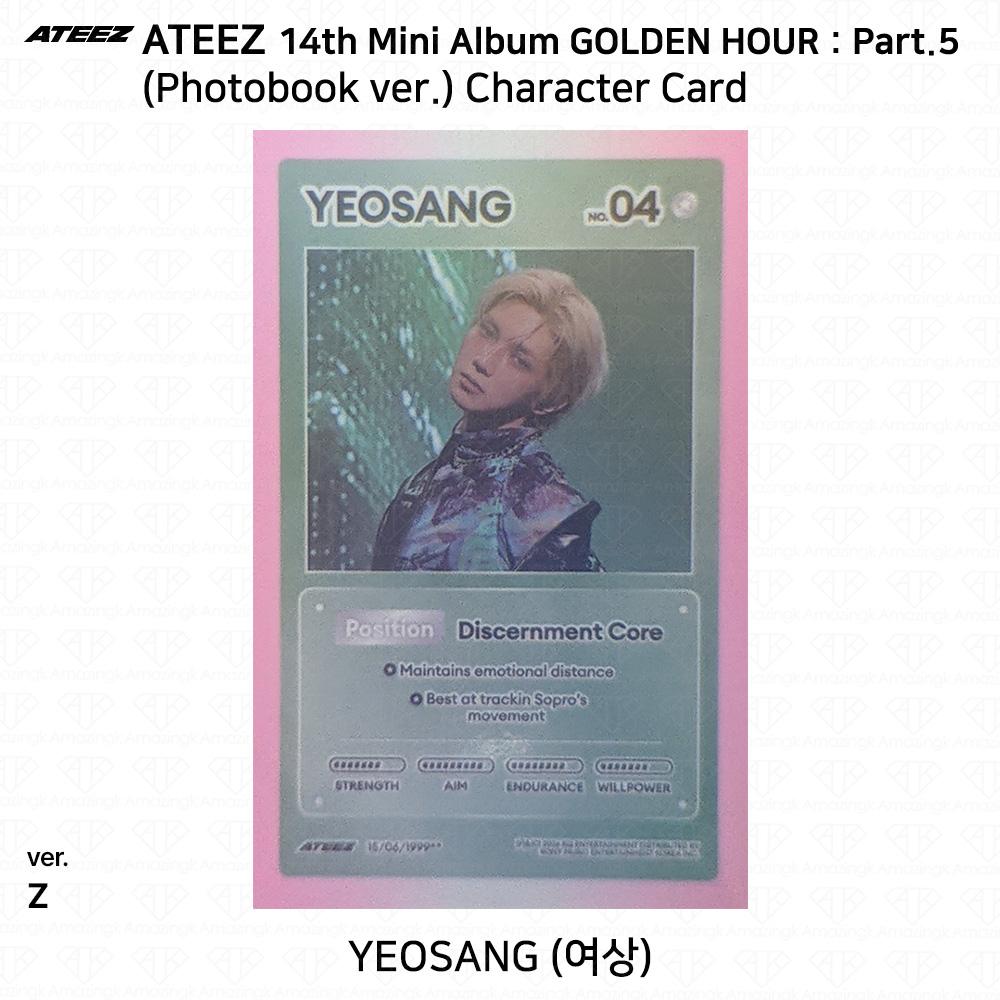 ATEEZ 14-й мини-альбом Golden Hour Часть 5 Фотобук версия. Фотокарточка Z ВЕРСИЯ
