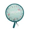 1Pc Portable Round Japanese Style Folding Fans Hand Fan