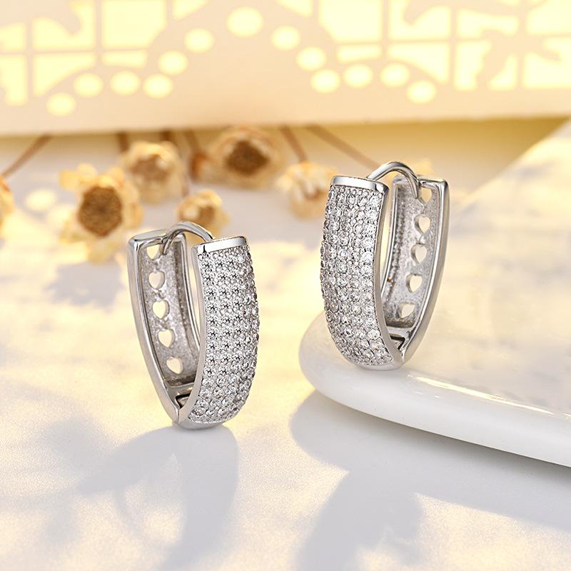 Серьги-пусеты в форме сердца Подарки для подруг Серьги Ювелирные изделия Гипоаллергенные кольца