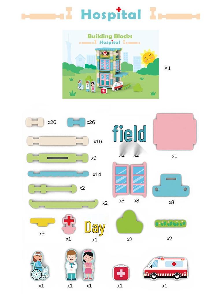 Luban Wooden Mortise and Tenon Building Blocks for Children's Early Learning and Development