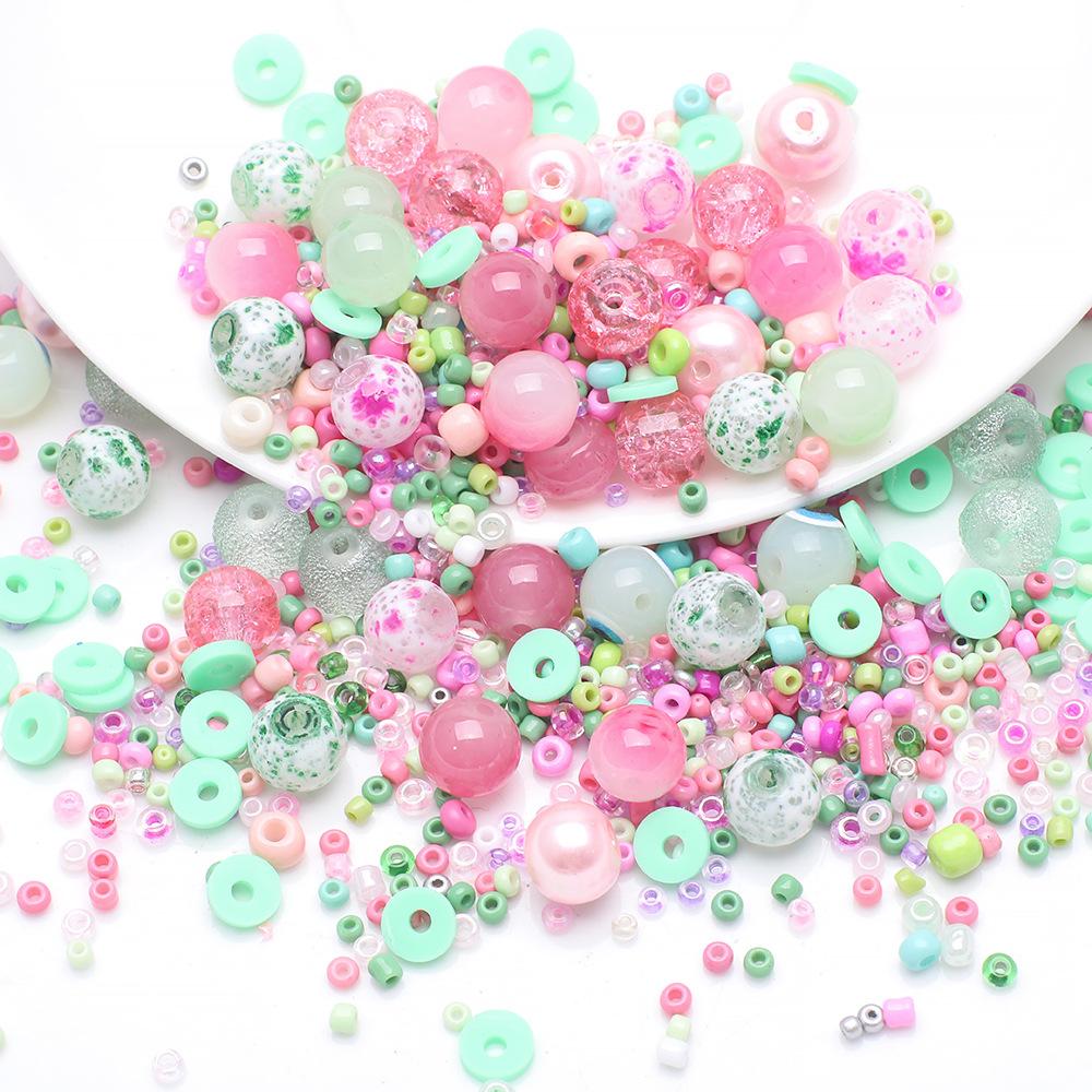 Контрастные хрустальные бусины, бусины просо, набор, браслет своими руками, ожерелье, серьги, бисерные украшения, аксессуары, бусины