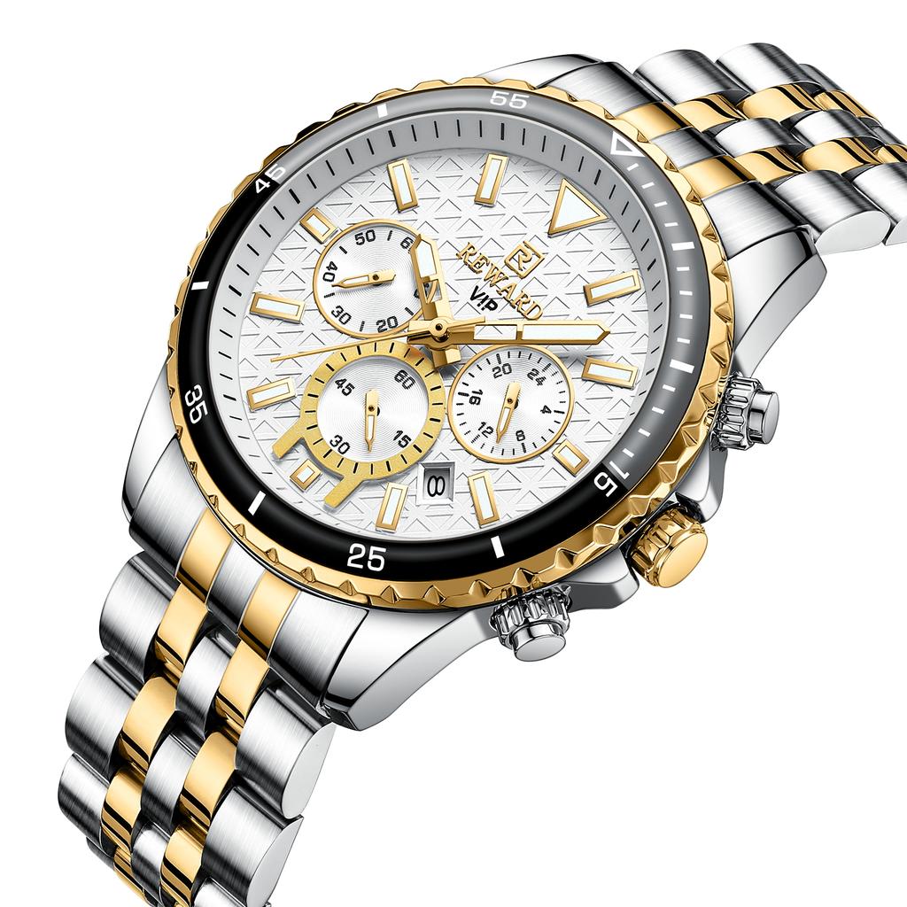 REWARD Fashion Big Size Mens Watch Stainless Steel Online Selling Luxury Men Watch Horloge