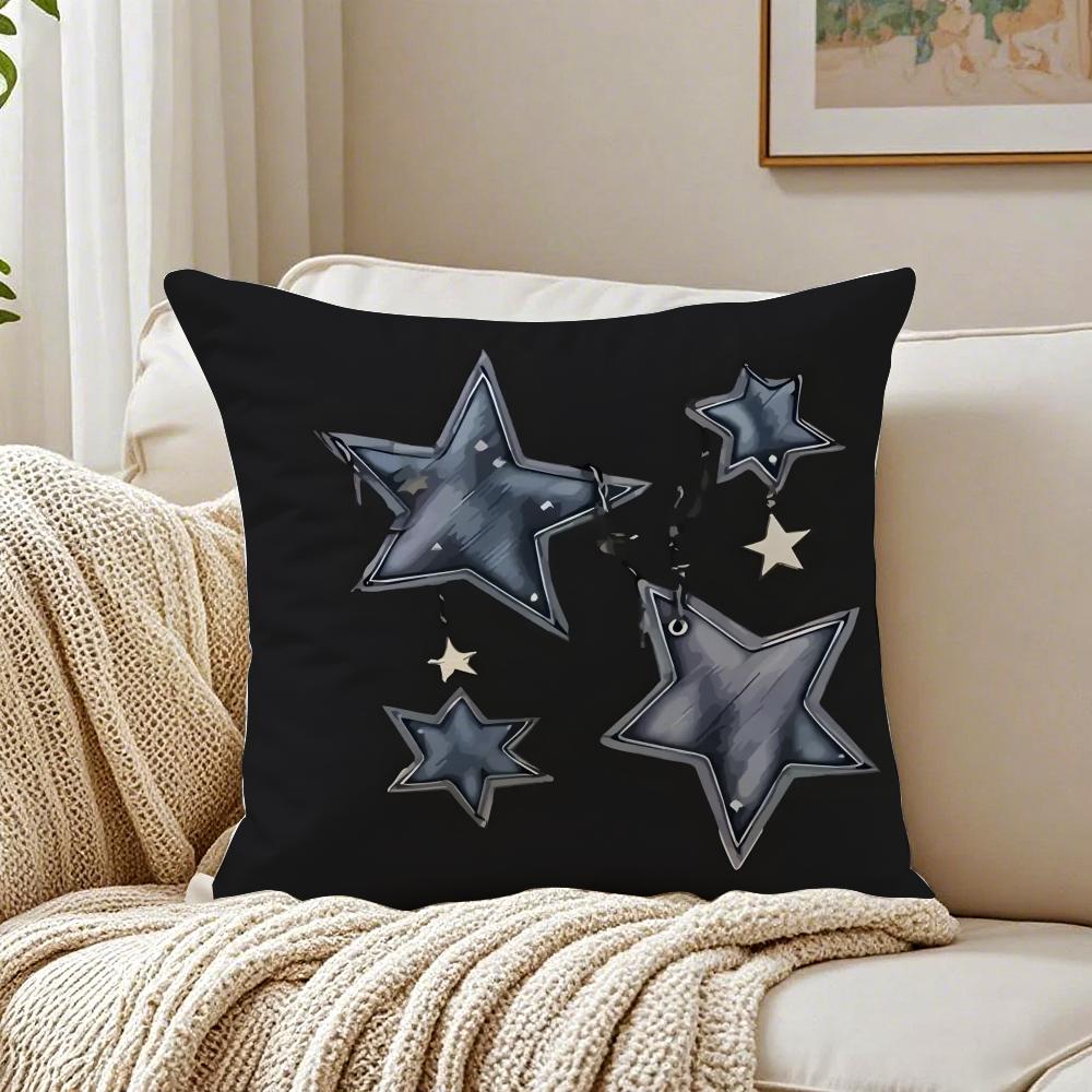 Trendy Style Classic Trendy Brand Printing Art Cushion Cover Linen Pillowcase Soft for Sofa Bed Home Room Decor