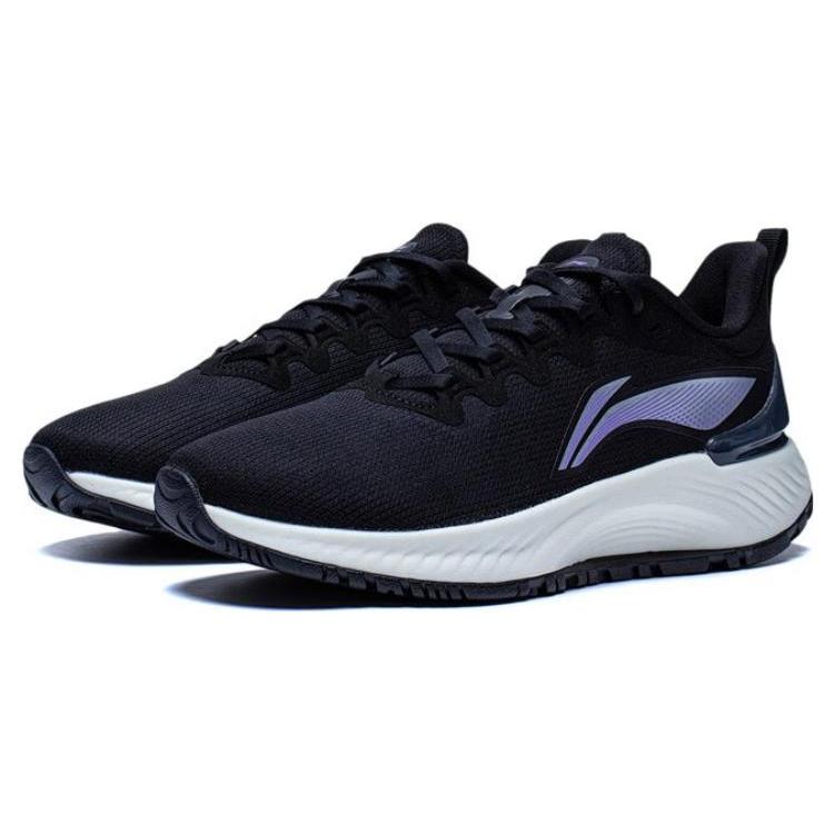 Li Ning YueYing Element Износостойкие Дышащие Низкие Беговые Кроссовки Женские Черные ARHT006-1