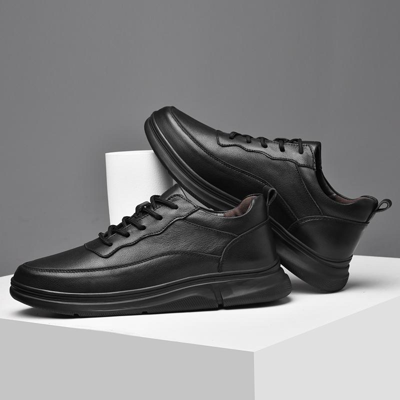 Универсальные мужские кроссовки из натуральной кожи, повседневная спортивная обувь для отдыха на открытом воздухе, легкая кожаная обувь для скейтборда, новый дизайн, кроссовки