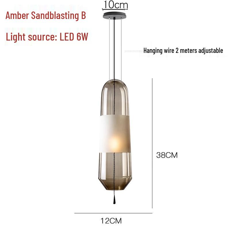 Nordic Minimalist Pendant Light: Elegant Designer Lighting for Restaurant, Bar, Bedroom, Stairwell, or Bedside