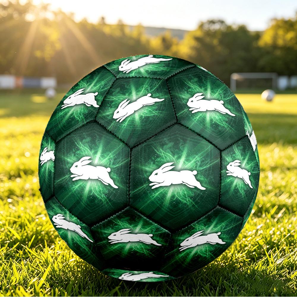South Sydney Rabbitohs Size 5 Sports Training Ball Shock Absorbing Durable Ball For Match Daily Practice Outdoor Activities
