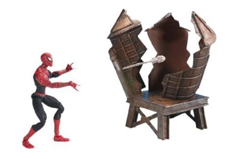 The Movie Twist Shoot Action Figure with Street Fighting and Web Slinging Actions Spider-Man Spider-Man 2 N' Spider-Man