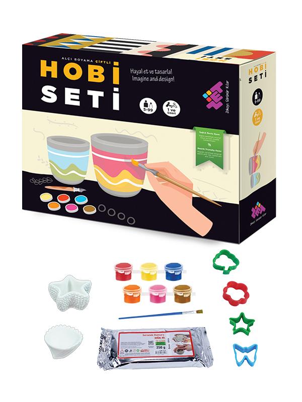 НАБОР ДЛЯ ХОББИ Гипсовая живопись для двоих, возраст 5+, 1 игрок, английский-турецкий