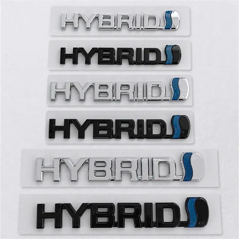 ABS Car Body Fender Side Badge Trunk Sticker for Toyota HYBRID Aygo CHR Auris Rav4 Corolla 4Runner Avalon Avensis Camry