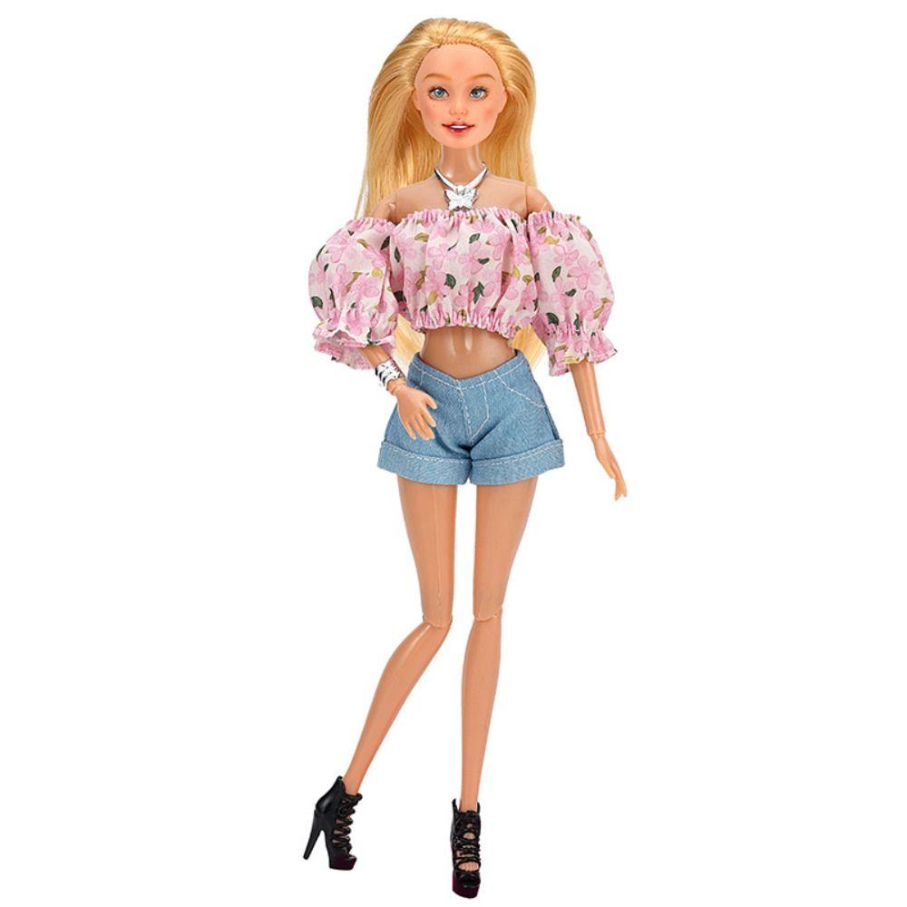 Travel Style Doll Floral Shirt 30cm Doll Trousers for 1/6 BJD 28~30cm Dolls for 11.5" Dolls