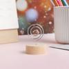 Clamp Round Shape Base Wedding Supplies Wooden Clamps Stand Place Card Picture Frame Photos Clips
