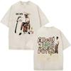 Rapper Bad Bunny Debi Tirar Mas Fotos DTMF Vintage Washed T Shirts Men Women Clothing Fashion Hip Hop ONeck Tshirts Streetwear