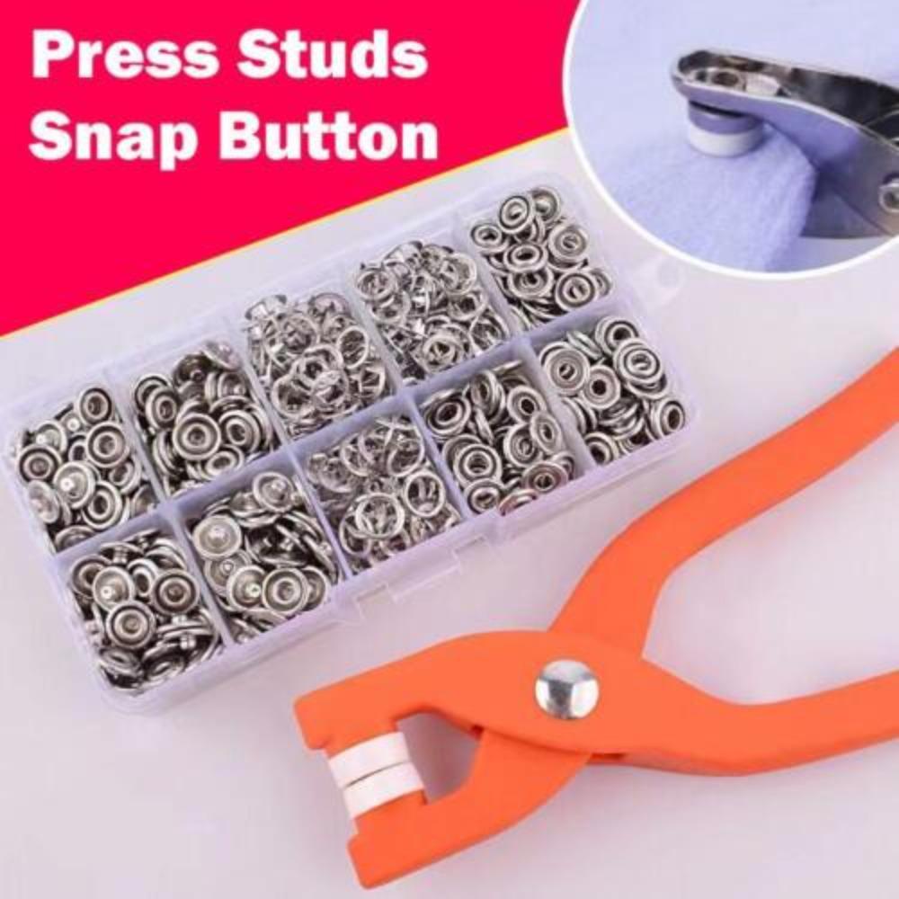 Bags Metal Sewing Press Studs Metal Snaps Buttons Pliers Set