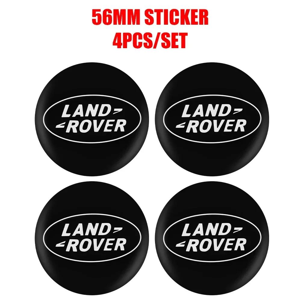 For Land Rover Range Rover SVR 2 Evoque Discovery 3 Freelander 56mm Car Wheel Center Hub Cap Tire Cover Sticker Decoration